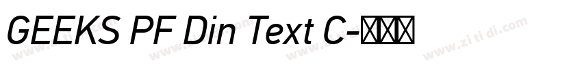GEEKS PF Din Text C字体转换